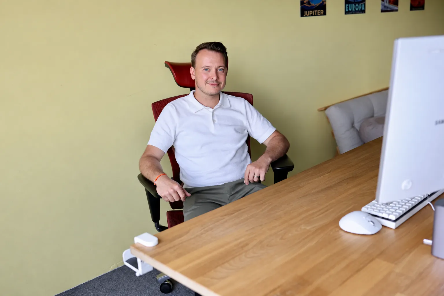 Nicolas Ripoll, fondateur de WebIdentity, dans les bureaux du Bouveret